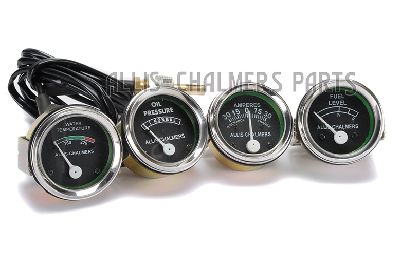 Allis Chalmers Gauges 4 Gauge Kit - WD45 Diesel, D15 Diesel, D17 Diesel, D19