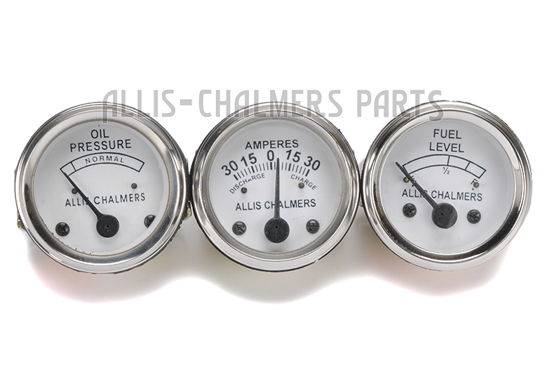 Oil Pressure, Fuel, Amp Gauge For Allis Chalmers B, IB, C, CA, RC, WC, WF, WD, WD45