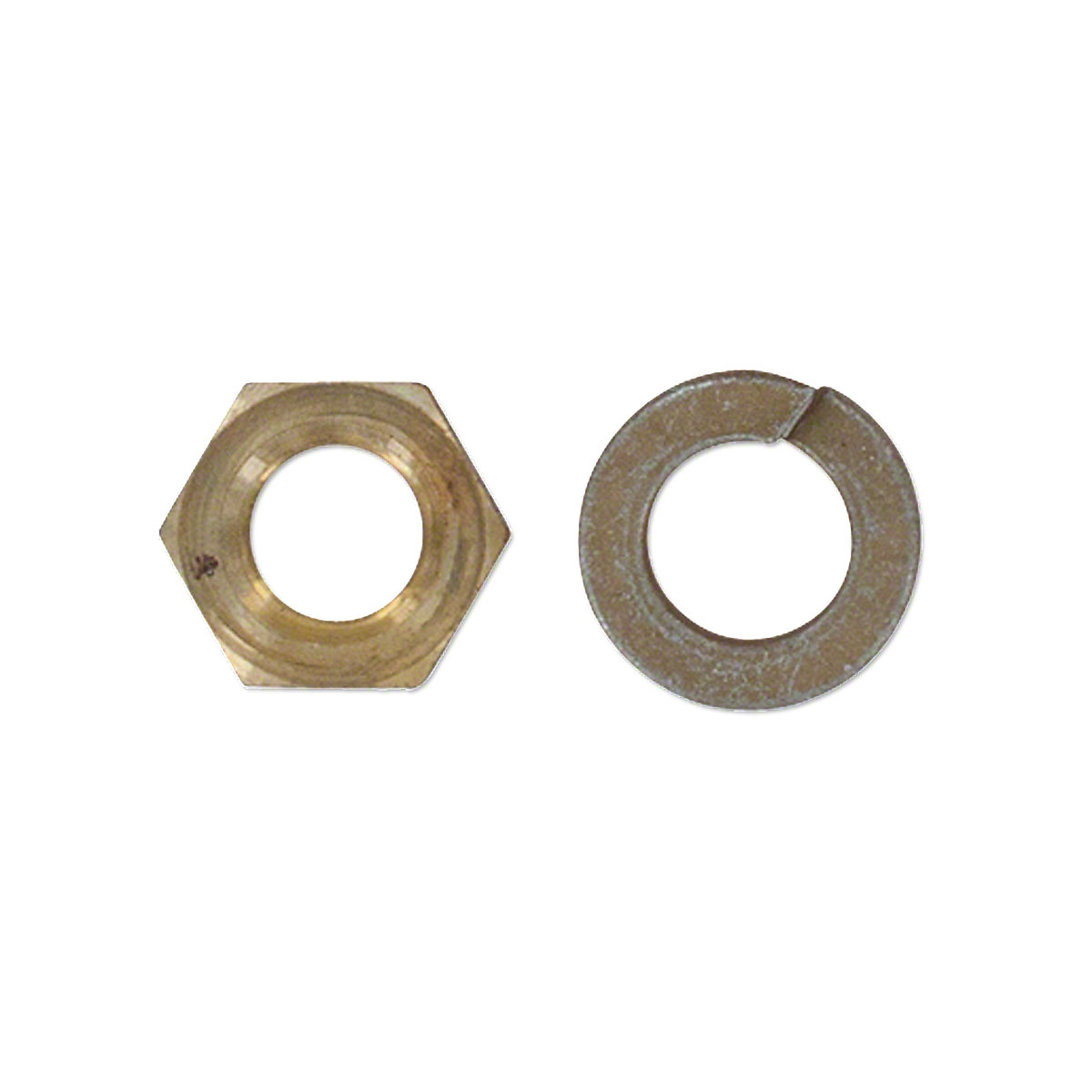 Brass Manifold Nut And Lockwasher For Allis Chalmers D15 Diesel, I60, D17 Gas/LP/Diesel, 170, 175 Gas&LP