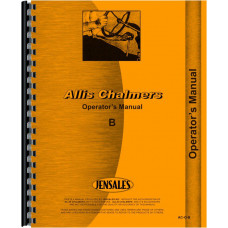 Allis Chalmers Operator Manual For B Tractor