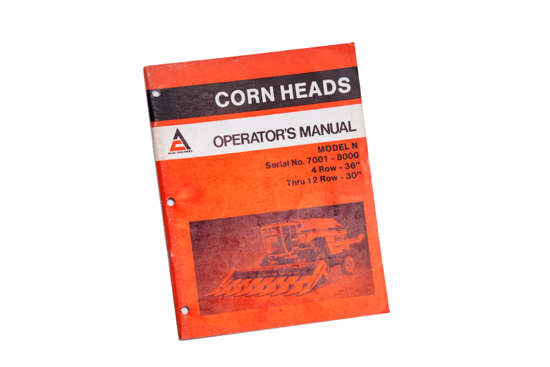 Grain Header Operator & Parts Manuals For Gleaners