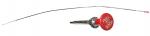 Universal style engine stop cable, can be used as a Diesel fuel shut off cable. Can be cut to desired length. Length is 96", red knob is 1 1/8" diameter.