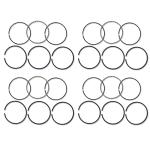 AC Miscellaneous - Fits: SOME Industrial : TL12 (w/ 4" bore, (3) 0.093" compression rings, (1) 0.250" oil ring), [ SOME Industrial: D, DG, M65, TL10 (w/ 4" bore, (3) 0.093" compression rings, (1) 0.250" oil ring) ] 
Allis Chalmers - Fits: [ SOME: 170, 175, D17, WC, WD, WD45, WF (gas/LP w/ 4" bore, (3) 0.093" compression rings, (1) 0.250" oil ring) ]
***4" bore, (3) 0.093" compression rings, (1) 0.250" oil ring***Do not order by tractor model only. Due to the many different piston manufacturers, there can be as many as 8 different ring sets available for one particular engine. To ensure you order the correct rings, we will need the following information: 1.) bore size, 2.) thickness of each ring, 3.) how many of each ring thickness per piston. Rings can not be returned if opened. Call or email for price and availability.