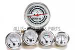 Allis-Chalmers D17 Diesel ONLY
This Gauge Set Consists of the following Gauges:
Tachometer Counter Clock Wise, Oil Pressure Gauge , Water Temperature Gauge , Fuel Gauge, Ampere Gauge