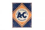 All metal reproduction sign 12.5" wide by 16" tall.