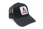 Black baseball hat with Allis Chalmers logo
