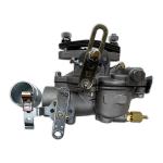 The mounting flange has 2-3/8" center to center mounting holes.


Specifications
New, universal Zenith replacement.
External appearance may vary from original carburetor.
2-5/16" to 2-3/8" CC stud holes (Because of the smaller diameter studs that are included)
4.88" throttle shaft length
1-1/8" throttle bore
For some applications you may need to trim the length of the throttle shaft to clear the block or reuse old throttle / choke linkage.


B		
IB		
C		
CA		
D10		
D12		
WC		
WD
WD45		
WF
