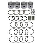 Rebore Kit For Allis Chalmers: G. 0.020" Overbore. Kit Includes Aluminum Flat Top Pistons, Piston Rings, Wrist Pins, 2..395" Overbore. Replaces Allis Chalmers PN#: 70800558