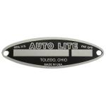 Customer must stamp the numbers. This starter tag is black anodized aluminum. This starter tag measures 2.955" O/A length, 0.915" Wide with 0.140" rivet holes. The measurement from the center to center of the rivet holes is 2.650".