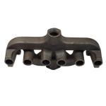 Intake and Exhaust Manifold For Allis Chalmers D17 Gas Series III and Series IV SN#: 32001 and Up, Early D17 When Threaded Exhaust Pipe Is Wanted, 170, 175 Gas. Replaces Allis Chalmers PN#: 70230808, 230807, 70257485, 257485. 1-1/2" Pipe Thread Outlet Port.
