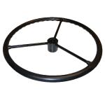18" Three Spoke Steering Wheel For Allis Chalmers: D14 Up to SN#: 19000, D17 Up to SN#: 24000, RC, WC Styled, WD, WD45. Replaces Allis Chalmers PN#: 70229677, 70202260, 229677, 202260. Round hub with a 3/8" drive pin hole and a 7/8" shaft size.