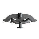 Intake and Exhaust Manifold For Allis Chalmers D10, D12, I40, I400. 17-3/8" Center to Center Outer Stud Holes. 2-1/4" Center to Center Carb Mounting Base. 1" Carb Venturi Hole. Replaces Allis Chalmers PN#: 70233235, 233235
