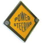 Power Steering Emblem For Allis Chalmers: D14 SN#: 19001 to 24050, D15, D17 SN#: 24001 and Up. Replaces Allis Chalmers PN#: 70232712, 232712. 