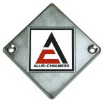 Steering Wheel Emblem For Allis Chalmers: D10, D12, D15, D17, D21. Replaces Allis Chalmers PN#: 70246724, 246724. Fits Tractors 1965 and Later.