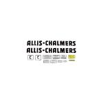 Decal Set For Allis Chalmers C Black in Color With Even Letters.
