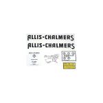 Decal Set For Allis Chalmers: G. Decal Set Includes Creeper Drive Shift Pattern Decal. Replaces Allis Chalmers PN#: 800138 
