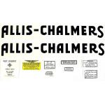 Decal Set For Allis Chalmers WF 1940 and Up. Black Lettering.
