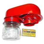 Fits: U
Assembly includes the glass dust jar
for use on all applications listed with a 2" ID base