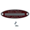 12 Volt Delco Remy Starter Tag For Allis Chalmers Tractors.