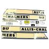Decal Set For Allis Chalmers D17 III Series Gas Tractors 1962 To 1964 Vinyl Only
