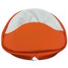 21" Orange And White Seat Pad For Allis Chalmers:  B, C, CA, D10, D12, D14, D15, D17, D19, D21, G, RC, U, WC, WD, WD45, WF, 170, 175, 180, 185, 190, 190XT, 210, 220, 7000, 7030, 7040, 7050, 7060, 7080.